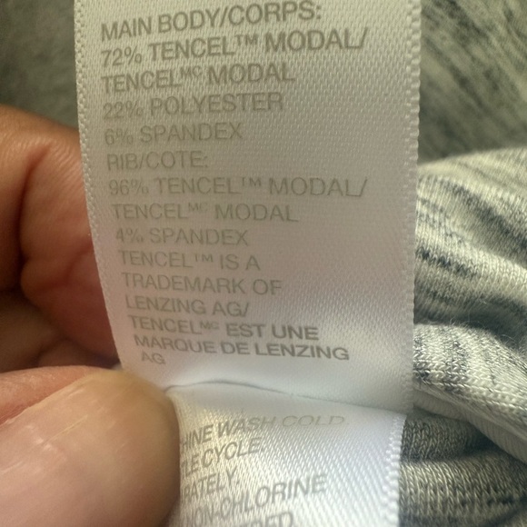 Zella Gray Cardigan Sweater Open Front - Picture 11 of 12